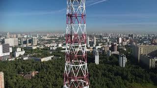 Подготовительные работы на Октябрьской радиобашне (башня ОКТОД 258 м)