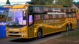 Luxury Indian Volvo B11R Shyamoli Paribahan Dangerous Driving  Euro Truck Simulator 2 | Est2