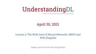 Lecture 2: The Wide limit of Neural Networks: NNGP and NTK (English)