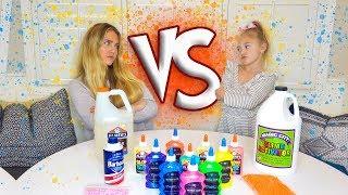 6 Year Old Everleigh VS. Professional Slime Maker!!! Who Can Make The BEST Slime?!