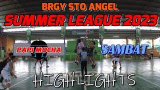 BRGY STO ANGEL SUMMER LEAGUE 2023 | PAPI MOCHA v SAMBAT GAME 5 | SAN PABLO CITY, LAGUNA