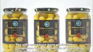 What are the signs of healthy and delicious table olive?