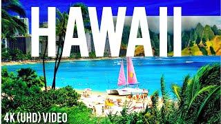 HAWAII, RELAXING MUSIC WITH BEAUTIFUL NATURAL LANDSCAPE 4K RELAXING MUSIC WITH GRACEFUL NATURE VIDEO