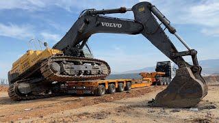 Loading & Transporting The Volvo EC700C Excavator In The New Working Area-Fasoulas Heavy Transports