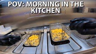 POV: FREE FRIES FRIDAY MORNING IN THE KITCHEN | PREP AND COOKING 