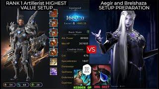 Lost ark RANK 1 Endurance Artillerist Aegir and Brelshaza HIGHEST VALUE SETUP PREPARATION ENDURANCE