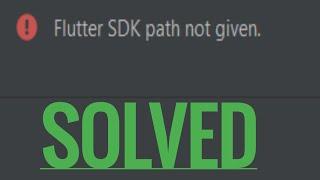 Flutter SDK path not given android studio solved