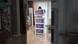 Joybos® Stackable Storage Bins with Lids and Doors