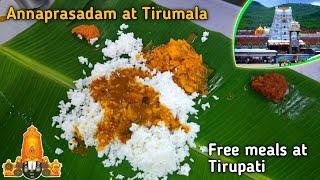 Annaprasadam in Tirumala | TTD Annaprasadam | Free Meals | Tirumala Tirupati Devasthanam