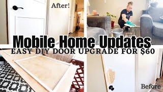 Transforming My Old Mobile Home Doors|Single Wide Remodel|Mobile Home Updates