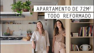 Reforma no apartamento de 72m2 | Tour completo