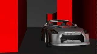 3D max - Nissan gtr 2008