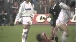 Juanito kicks Lothar Matthäus in the face (1987 Semi final European Cup)