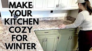 Creating a Cozy WINTER Kitchen with Thrift Store Finds!