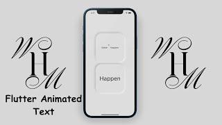 Flutter Animated Text -  Flutter Floating Text - Flutter Wavy Text Animation