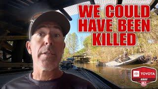 WE COULD HAVE BEEN KILLED! Apopka-Beauclair Canal Boat Accident at MLF Toyota Series Harris Chain