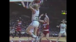 NEW angle of Larry Bird's iconic over-the-backboard shot (1986)