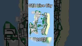 Evolution of GTA maps in GTA games #shorts #gta #nixian