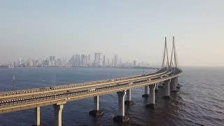 Mumbai India Bridge, Sealink, Free Stock Video Footage