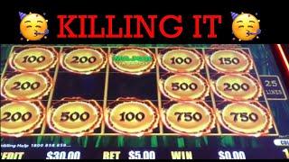  KILLING  IT  DRAGON LINK SLOT MACHINE  POKIE WINS