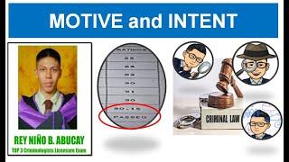 Difference between Motive and Intent