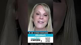 Form I-9 Under Revision: a This Week at Work #short