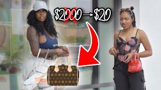 SELLING FAKE DESIGNER BAGS IN THE H00D !!!