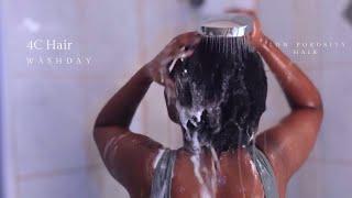 How to Wash Low Porosity, High-Density 4C Hair | Best Wash Day Routine for Natural Hair