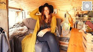 Full-time vanlife with a full-time job - Kati lives in T4 without standing height