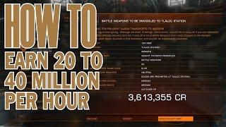 Elite:Dangerous. How to earn 20 to 40 million credits per hour