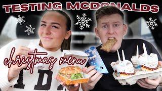 TRYING THE NEW MCDONALDS CHRISTMAS MENU!