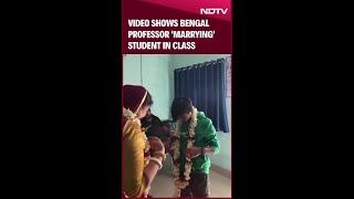 West Bengal News | Video Shows Bengal Professor 'Marrying' Student In Class. Not Real, She Says