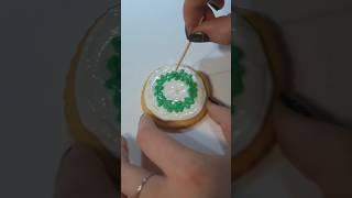 Xmas Cookie! #icing #Christmas #Cookie #asmr #satisfying #smallbusiness #decorating #cookieicing