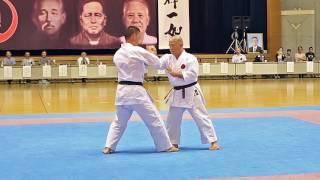 IOGKF World Budosai 2016 - Sensei Morio Higaonna and Sensei Tetsuji Nakamura. Kakie.