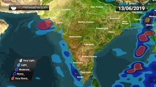 Cyclone Vayu: Rainfall forecast for India for next 3 days | Skymet weather