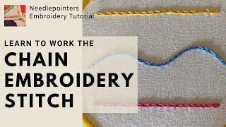 How to work the Chain Stitch in Embroidery