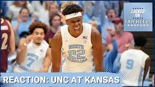 LIVE REACTION: North Carolina Tar Heels STRONG 2nd half surge comes up juuuuust shy at Kansas