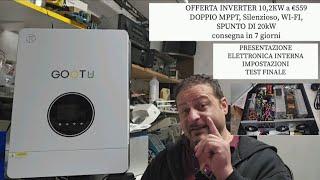 NUOVO INVERTER 10.2kW doppio MPPT in offerta a €559