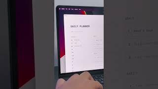 My daily planner in Notion #notion #notiontemplates