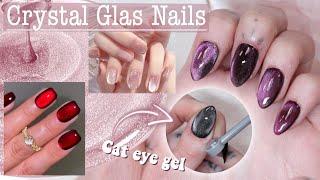 Trying the Viral Cat Eye CRYSTAL GLAS NAILS 