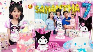 SAMANTHA ULANG TAHUN KE 7 SERBA CINNAMOROLL  KOMPILASI VIDEO #40