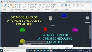 AutoCAD 3-D Modelling of An Equal Tee//English