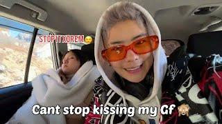 Cant stop kissing my girlfriend  | Her reaction  | KISSED HER THE WHOLE DAY | XOREM GRACY