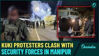 Manipur in Turmoil: Kuki Protesters Clash with Security Forces Over Central Forces Withdrawal