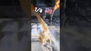 1/4 End mill slotting aluminum #shorts #cnc #cool #robo