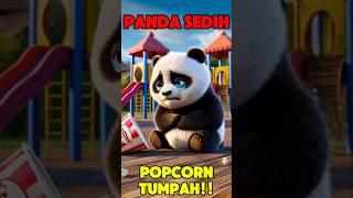 Panda Kecil Sedih Popcorn-nya Tumpah!  #panda #pandalucu #cute #pandaimut #funny #pandakecil