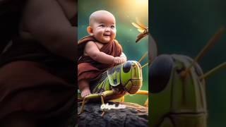 #so #cute #little #baby #monk #YouTube #shorts #viral #funny #video