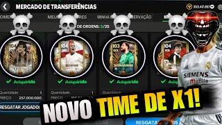 MONTEI UM TIME SUPER BUGADO PARA X1!️ GER 104 VEIO FACIL NO FC MOBILE 24