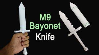 How to make a M9 Bayonet Knife CS:GO From A4 Paper