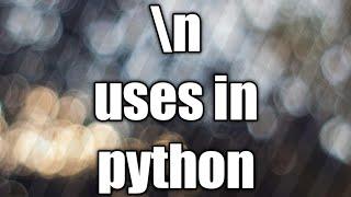 \n use in python (linebreak)